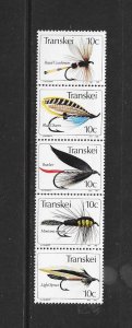 FISH- TRANSKEI #71  FISHING FLIES  MNH