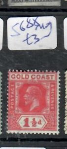 GOLD COAST  KGV  1 1/2D     SG 88     MOG     P0309H