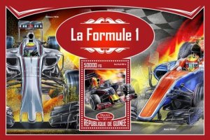 Guinea - 2017 Formula 1 Racing - Stamp Souvenir Sheet - GU17312b