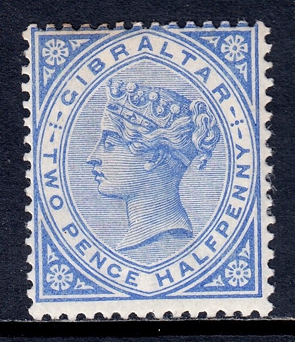 Gibraltar - Scott #14 - MH - Toning at top and on gum - SCV $36