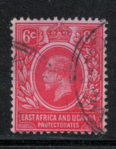 East Africa & Uganda 1912 King George V 6c Scott # 42 Used