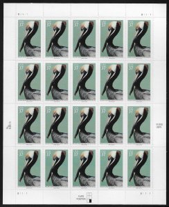 MALACK 3774  37c Brown Pelican Sheet, VF mint never ..MORE.. stock3774