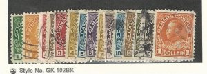 Canada, Postage Stamp, #104-106, 108-113, 116-122 Used, 1911-25