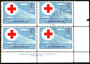 CANADA #317 MINT BLOCK OF 4 OG NH