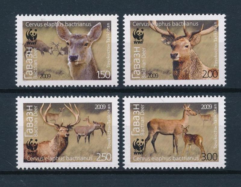 [53992] Tajikistan 2009 Wild animals Mammals WWF Bactrian Deer MNH