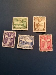 Stamps British Guiana Scott 205-9 hinged