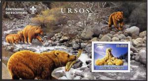 St Thomas & Prince Islands 2007 Bears large imperf s/...