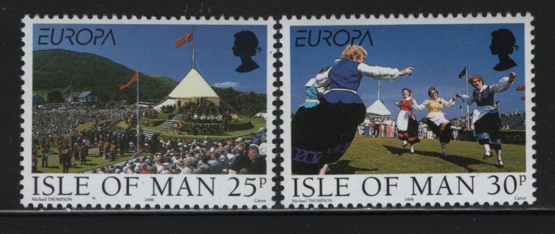 ISLE OF MAN , 786-787, MNH, 1998 Europa