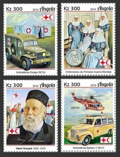 Z08 IMPERF ANG190108a ANGOLA 2019 Henry Dunant MNH ** Postfrisch