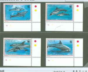 Niue #651-654  Single (Complete Set) (Wwf)