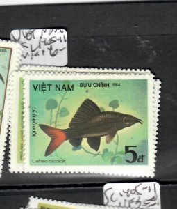 VIET NAM   FISH   STAMPS  SC 1405-1411  MNH     PPP0618H