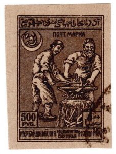 (I.B) Azerbaijan Postal : Local Motifs 500R (Blacksmiths)