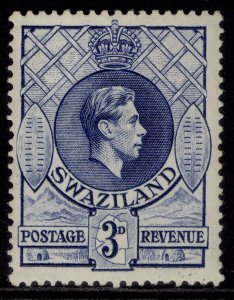 SWAZILAND GVI SG32a, 3d deep blue, NH MINT. Cat £17. PERF 13½ X 13 