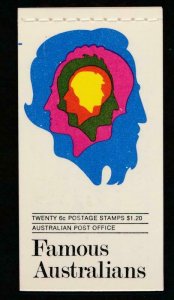 AUSTRALIA SCOTT 454a-57a $1.20 FAM.AUSTRALIANS BOOKLET