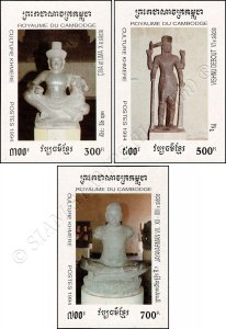 Culture of the Khmer 1994: Statues -IMPERFORATED- (MNH)