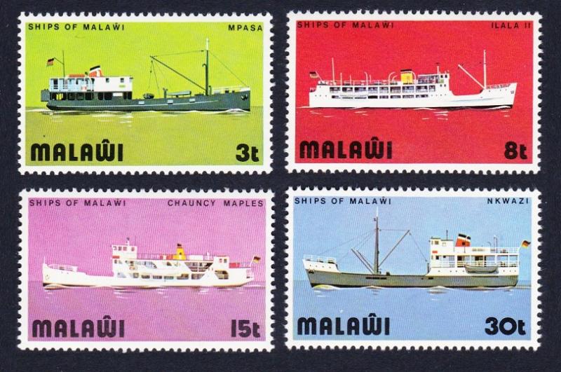 Malawi Ships of Lake Malawi 4v SG#486-489 SC#251-254