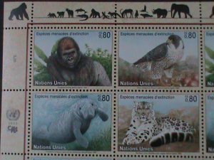 ​UNITED NATION-1993-SC# 228a ENDANGERED SPECIES-OFFICE IN GENEVA-MNH SHEET VF