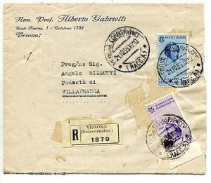 Bellini 1.25 Lire on cover Racc.