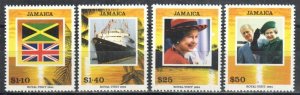 Jamaica Stamp 802-805  - Queen Elizabeth, Royal Visit