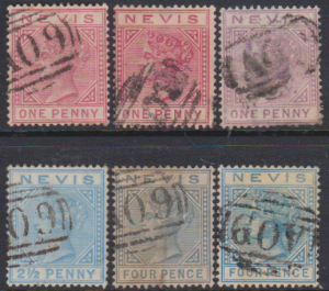 NEVIS 1882 USED SET TO 4d CAT 