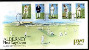 Alderney 1997 Alderney Cricket Club Sport Player Umpire Sc 101-5 6v FDC # 541