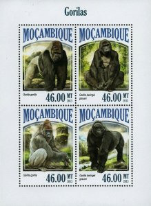Gorillas Stamp Gorilla Gorilla Wild Animal Souvenir Sheet MNH #6987-6990