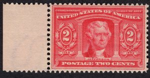 US #324 Very Fine, w/Original Gum, Never Hinged.