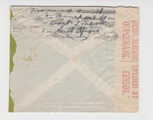 SOUTH AFRICA -CANADA 1940's CENSOR COVER AIRMAIL, 4sh RATE (SEE BELOW)