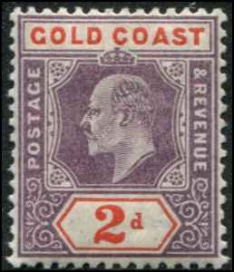Gold Coast SC# 40 Edward VII 2d MVLH
