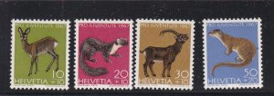 Switzerland # B370-373, Animals, Mint NH, 1/2 Cat.