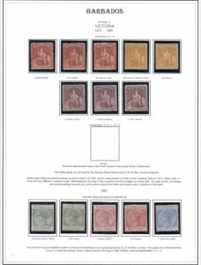 BARBADOS COLLECTION 1852-1999, nearly complete, Mint or unused, Scott $29,992.00