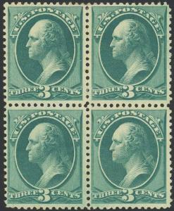 #184 BLOCK OF 4 VF++ OG LH GEM CV $525++ BS9237