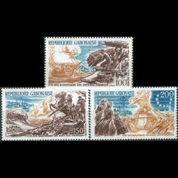 GABON 1976 - Scott# C178-80 US Bicent. Set of 3 NH