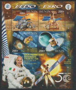 BENIN - 2018 - Space, E L D O - Perf 4v Sheet #1 - MNH - Private Issue