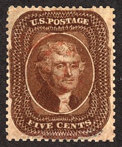 U.S. #30A Used Red Cancel