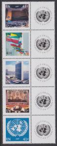 938a United Nations 2007 Personalized Strip MNH