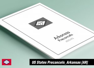 PRINTED  ARKANSAS [TOWN-TYPE] PRECANCELS STAMP ALBUM PAGES (28 pages)