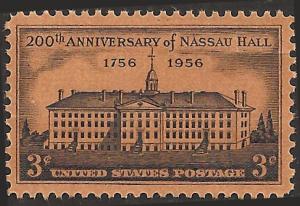 # 1083 MINT NEVER HINGED NASSAU HALL