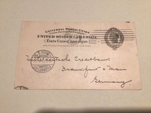 United States Chicago first National Bank 1902  postal card Ref 66871