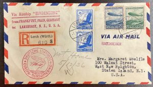 1936 Hindenburg Flight from Frankfurt  to Lakefront Regional Airport New Jersey