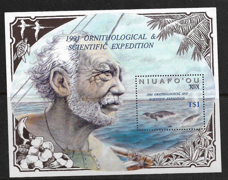 NIUAFO'OU, 139, MNH, SS, OLD MAN TWO MALES, SURCHD