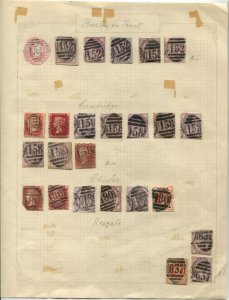 Great Britain Stamps - BURTON ON TRENT, CAMBRIDGE, CHESTER, Etc. Cancellations
