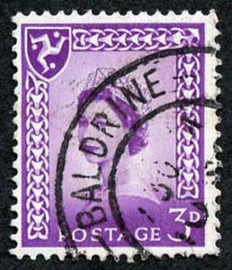 IOM SG2a 3d Deep Lilac on Chalky Paper Fine used cat from 6.50 pounds