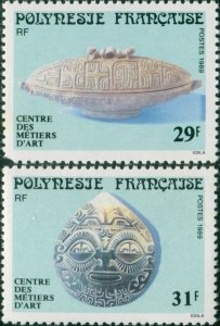 French Polynesia 1989 Sc#503-504,SG553-554 Arts and Crafts set MNH