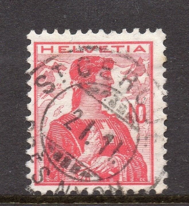 Switzerland Fine Postmark 1911 on 10c. 062043