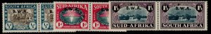 SOUTH WEST AFRICA GVI SG111-113, complete set, NH MINT. Cat £65.