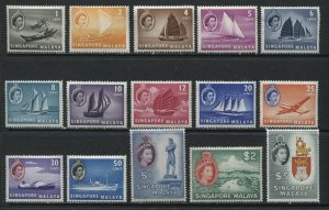 Singapore QEII complete set mint o.g. lightly hinged