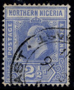 NORTHERN NIGERIA EDVII SG31, 2½d blue, FINE USED. Cat £11.