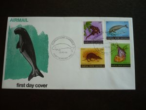 Postal History - Papua New Guinea - Scott# 525-528 - First Day Cover
