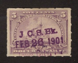 U.S. - R167 - J.C.S. Bk. cancel - Used